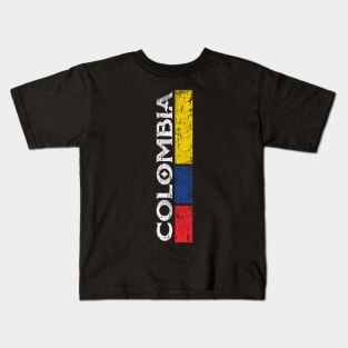 Colombia National Soccer Team Pride Flag Colombian Kids T-Shirt